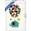 Trends International Andy Westface - Elephant Fly High Framed Wall Poster Prints - 3 of 4