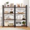 Tangkula 2PCS 47" Floor Bookcase w/ Shelves Heavy Duty Metal Frame & Anti-Toppling Kits - 2 of 4