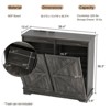 Wooden Garbage Bin Cabinet, Deodorizing Double Tilt Out Trash Can Cabinet - 2 of 4