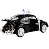 1966 Volkswagen Beetle Police Car Black and White 1/24 Diecast Model Car by Motormax - 3 of 3