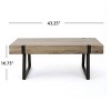 CENGHU Modern Wood Industrial Coffee Table for dining room bedroom - 3 of 4