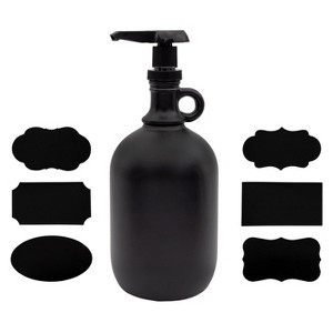 Darware Half Gallon Glass Pump Dispenser Bottle, 64oz Jug w/ Pump for Sauces, Syrups, Soaps and More - 1 of 4