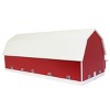 1/64 Red & White 60ft x 120ft Wooden Dairy Barn with Milk House STA-216 - 3 of 4