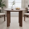 MAYEERTY 42" Wood Round Dining Table for 4, Farmhouse Modern Kitchen & Dining Room Table - 4 of 4