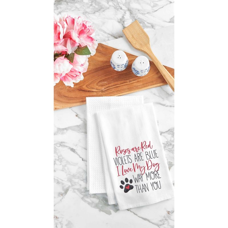 C&F Home Love My Dog More Flour Sack Towel Valentine's Day Love Romantic 18" X 27" Machine Washable Kitchen Towel For Everyday Use Decor Decoration, 2 of 6