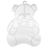 Gloria Duchin Silvertone Teddy Bear Tree Ornament - 3 of 3