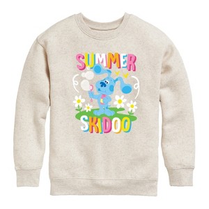 Boys' - Blue's Clues & You! - Summer Skidoo Graphic Long Sleeve Fleece Sweatshirt - 1 of 4