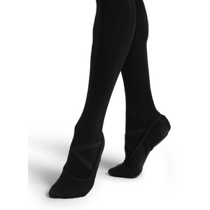 Capezio Women's Hanami Canvas Ballet Shoe | Black - 1 of 3