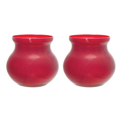 Melrose Red Glass Vase (Set of 2)