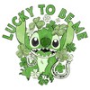 Womens Lilo & Stitch St. Patrick's Day Stitch Lucky to Be Me T Shirt - 2 of 4