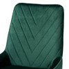 2pc Priscilla Velvet Fabric Upholstered Metal Dining Chair Set - Baxton Studio - 4 of 4