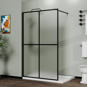 Goodyo Frosted Tempered Glass Shower Screen Door - 1 of 4