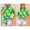 HAPPY BAY Hawaiian Shirts Womens Loose Blouses Short Sleeve Vacation Casual Dressy Relaxed Fit Holidays Bohemian Summer Button Down Party - 4 of 4