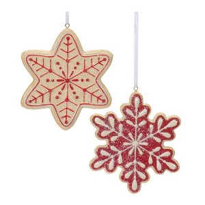Melrose Snowflake Cookie Ornament (Set of 12) - 1 of 4