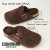 CUSHIONAIRE Hana Slip-On Buckle Clog with Cork Footbed +Memory Foam, Wide Widths Available - 3 of 4