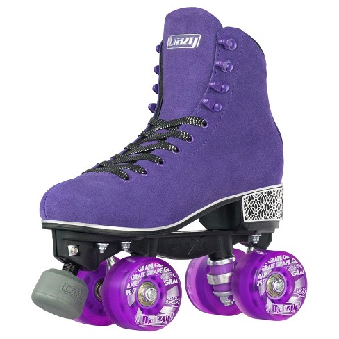 Crazy Skates Purple Evoke Roller Skates For Women - Stylish Suede Quad  Skates - 7