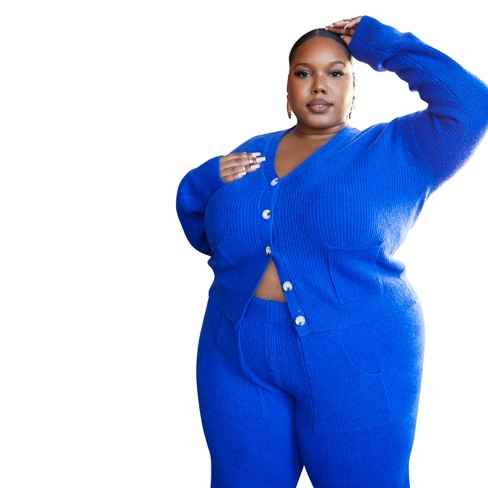 Royal blue shop cardigan plus size