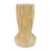 CAVINAS Hollow Side Table, Modern Coffee Table with Imitation Wood Texture, 16.75" H End Table for Indoor and Outdoor - 3 of 4