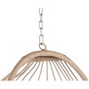 Okak Rattan Egg Swing Chair with Cushion,Outdoor Patio Wicker Hanging Chair,Woven Hammock Swing Chair for Patio,360LBS Capacity - 3 of 4