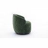 CAVINAS Chenille Fabric Swivel Accent Armchair, Barrel Chair with Black Powder Coating Metal Ring, for Living Room, Bedroom, Dining Room - 3 of 4