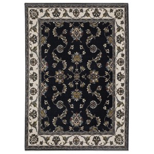 Oriental Weavers Vivian VI01B Navy/ Ivory Indoor Area Rug - 5'3" x 7'6" - 1 of 4