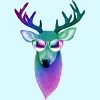 Men's Design By Humans Disco Stag By iamkeelin T-Shirt - 2 of 3