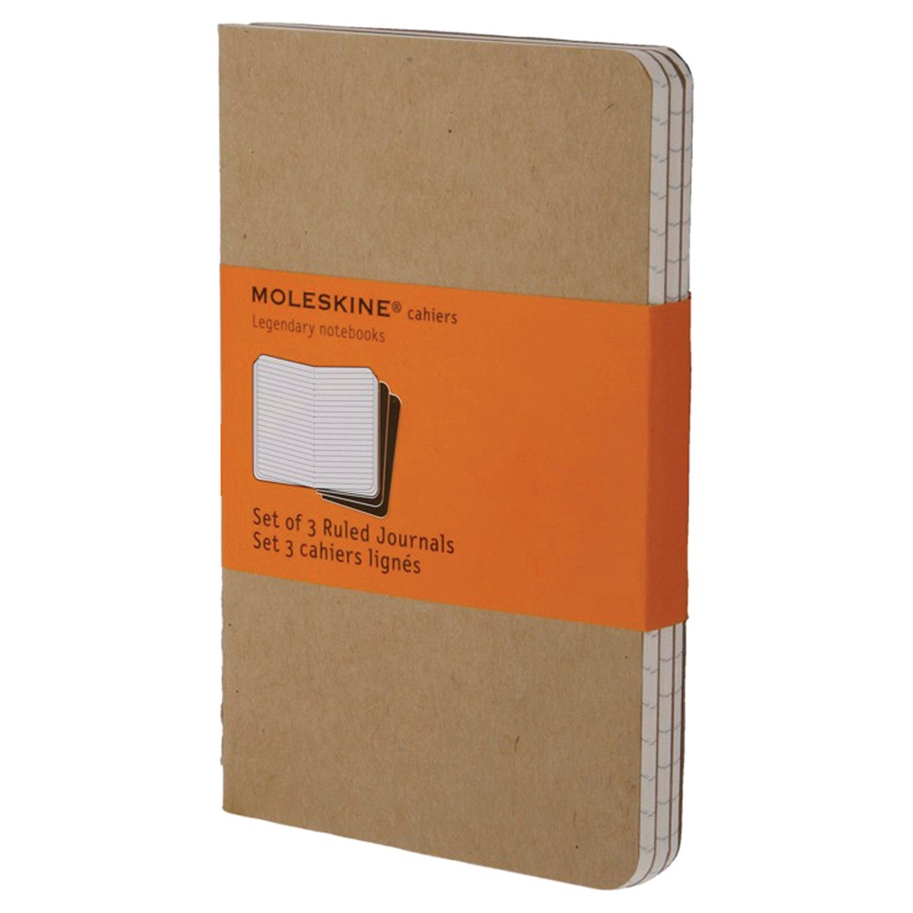 ISBN 9788883704925 product image for Moleskine Cahiers Journals, Narrow Ruled, 64pgs, 3ct - Kraft | upcitemdb.com