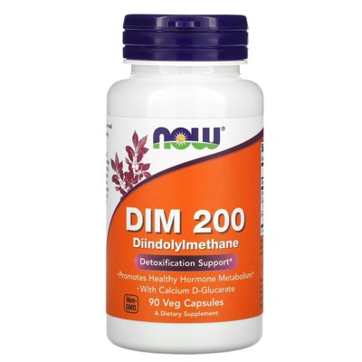 Now Foods DIM 200, 90 Veg Capsules, Dietary Supplements