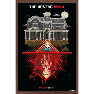 Trends International Netflix Stranger Things: Season 5 (2025) -16-Bit Upside Down Framed Wall Poster Prints - 1 of 4