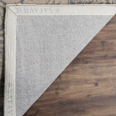 Handmade Blue and Grey Wool Rectangular Accent Rug, 2' x 3'