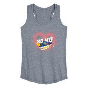 Women's - Hot Wheels - XOXO Heart Graphic Racerback Tank - 1 of 4