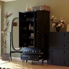 Famapy Wardrobe Closet Dark Black 2 Door 3 Drawer with Tall Legs - 2 of 4
