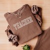 Simply Sage Market Embroidered Teacher Outline Lightweight Garment Dyed Sweatshirt - 3 of 4