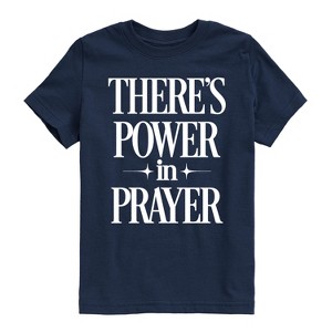 Boys' - Instant Message - Theres Power In Prayer Short Sleeve Graphic T-Shirt - 1 of 4