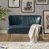 Monica 47" Contemporary Wing back Loveseat for  Living Room and Bedroom Comfy Armless 2-Seater Sofa with Metal Legs | KARAT HOME - 4 of 4