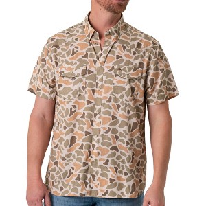 Burlebo Men's Performance Western Short Sleeve Pearl Snap Button Up Shirt - 1 of 4