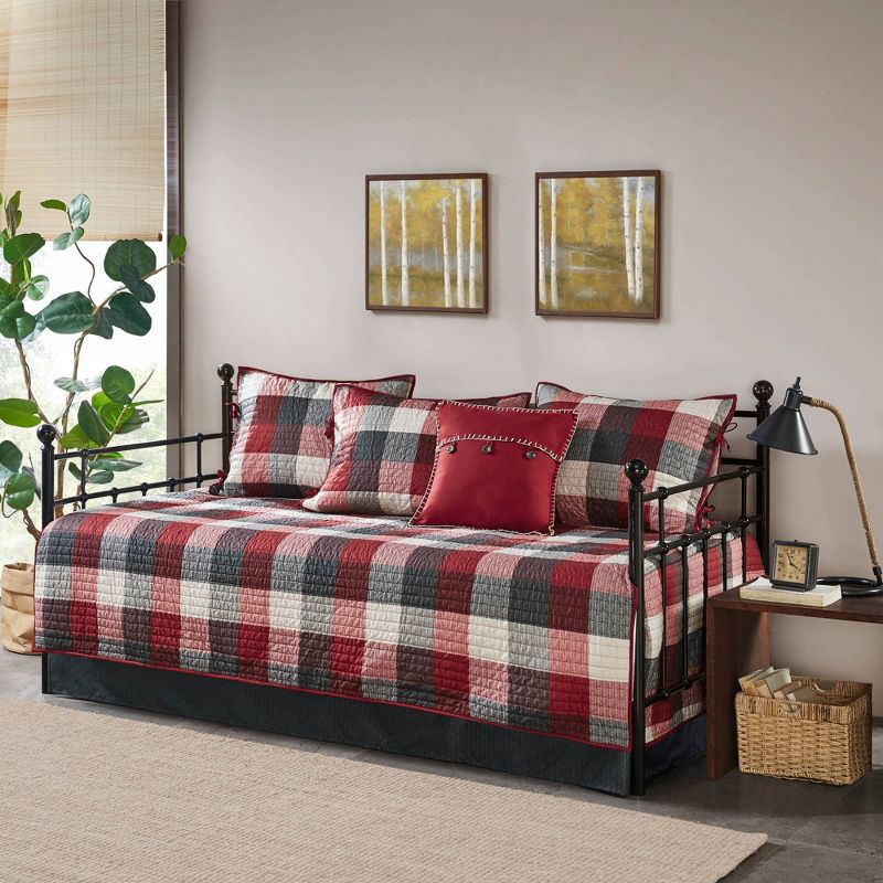 6pc Warren Reversible Daybed Cover Set - Red, 1 of 12
