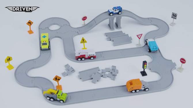 DRIVEN by Battat Pocket Series Safe &#38; Clean City Crew Playset, 2 of 10, play video