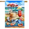 Briarwood Lane Summer House Flag 40x28 For Outdoor Beach Day For Summer House Flag - 2 of 4