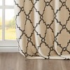 PAGED Curtains Fretwork Print Grommet Top Window Curtain Panel Privacy Assured with Light Filtering for Bedroom, Living Room - 4 of 4