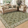 Modern Foldable Area Rugs for Living Room Vintage Striped Washable Low Pile Carpet Navy Indoor Easy Care Soft Non Slip Rug - 2 of 4