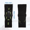 Unique Bargains 2pcs Compression Knee Braces EVA Padded Leg Sleeves Protector Nylon Black Size S - 2 of 3
