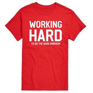Men's - Instant Message - Working Hard Short Sleeve Graphic T-Shirt - 1 of 4