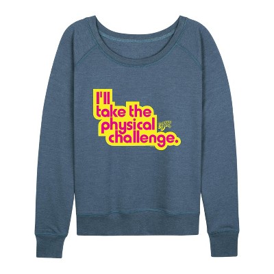Women's - Double Dare - Official Double Dare Merchandise Lightweight French Terry Wide Neck Long Sleeve Shirt