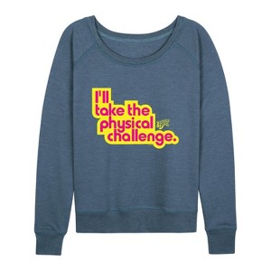 Women's - Double Dare - Official Double Dare Merchandise Lightweight French Terry Wide Neck Long Sleeve Shirt - 1 of 4