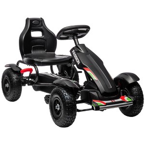 JANSNO Pedal Go Kart - Outdoor Ride-On Toy for Kids 5-12 with Adjustable Seat, Handbrake, Non-Slip Rubber Wheels - 1 of 4