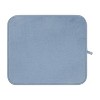 LunaLulinlk Blue Polyester Dish Dry Mat & Blue Cotton Dishcloth 2 Piece Set - 4 of 4