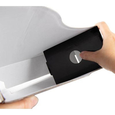 Black and White Corrugated Cardboard Document and Magazine Holders, 8-Pack