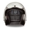 Daytona Helmets Cruiser Size Small Open Face 3/4 Shell Department of Transportation Approved Motorcycle Helmet with Removable Black Visor, Silver - image 2 of 4