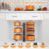 LunaLulinlk Upgraded 8-Tier Pot and Dish Organizer for Kitchen Cabinets - 2 of 4